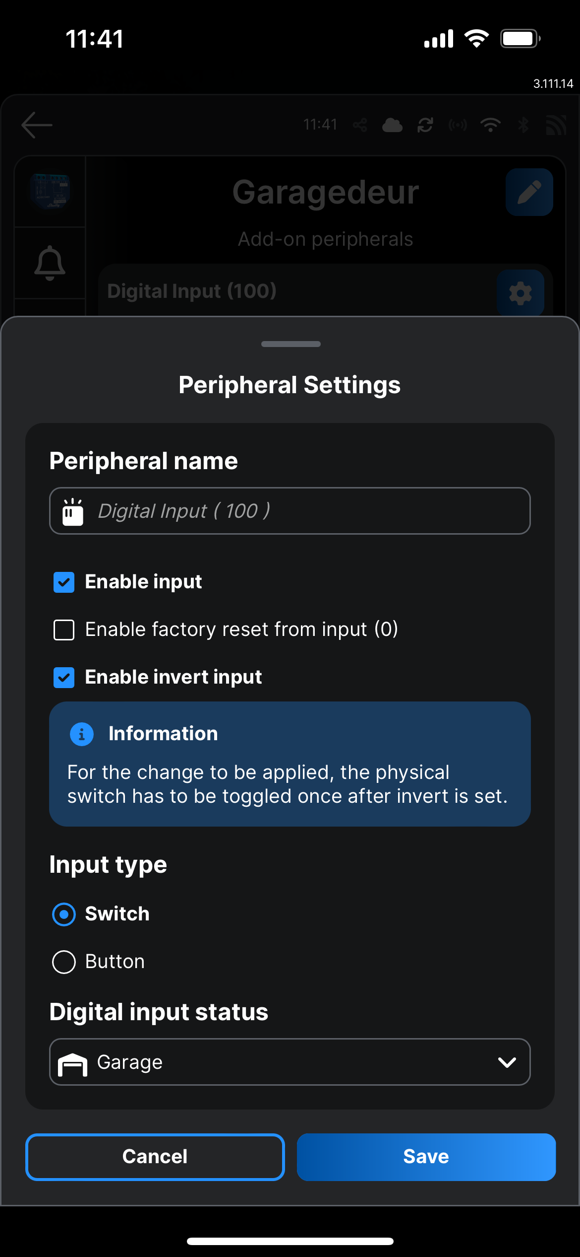 Peripheral Settings